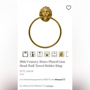 Wall towel ring holder